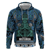 Aotearoa Iwi Ngati Mutunga Hoodie Maori Wharenui House Tribal Pattern LT9 Pullover Hoodie Ocean Blue - Polynesian Pride