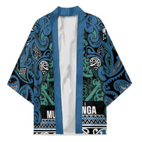 Aotearoa Iwi Ngati Mutunga Kimono Maori Wharenui House Tribal Pattern LT9 Unisex Ocean Blue - Polynesian Pride