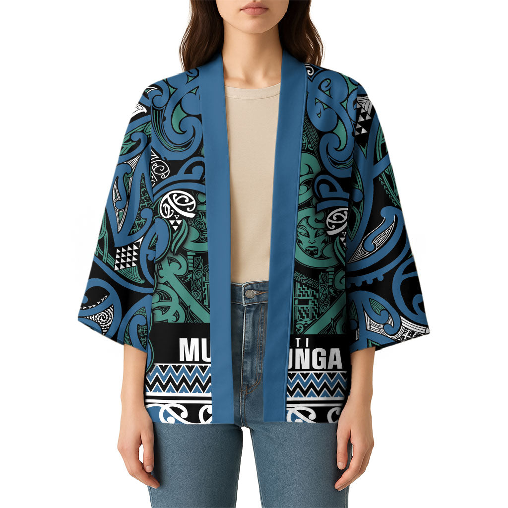 Aotearoa Iwi Ngati Mutunga Kimono Maori Wharenui House Tribal Pattern LT9 - Polynesian Pride