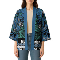 Aotearoa Iwi Ngati Mutunga Kimono Maori Wharenui House Tribal Pattern LT9 - Polynesian Pride