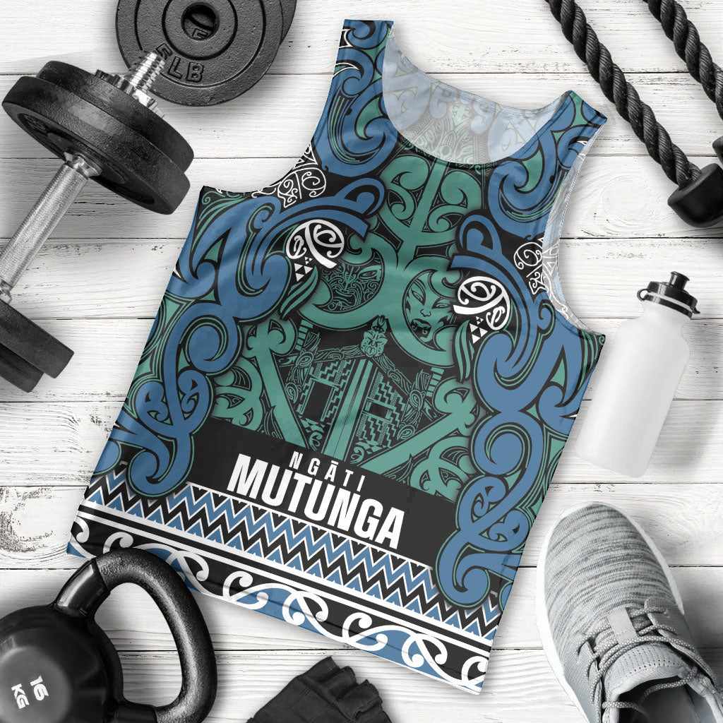 Aotearoa Iwi Ngati Mutunga Men Tank Top Maori Wharenui House Tribal Pattern LT9 - Polynesian Pride