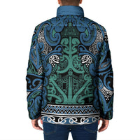 Aotearoa Iwi Ngati Mutunga Padded Jacket Maori Wharenui House Tribal Pattern LT9 - Polynesian Pride