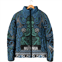 Aotearoa Iwi Ngati Mutunga Padded Jacket Maori Wharenui House Tribal Pattern LT9 - Polynesian Pride