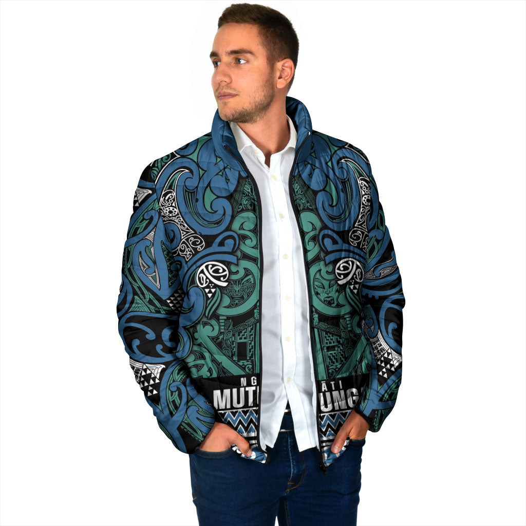 Aotearoa Iwi Ngati Mutunga Padded Jacket Maori Wharenui House Tribal Pattern LT9 - Polynesian Pride