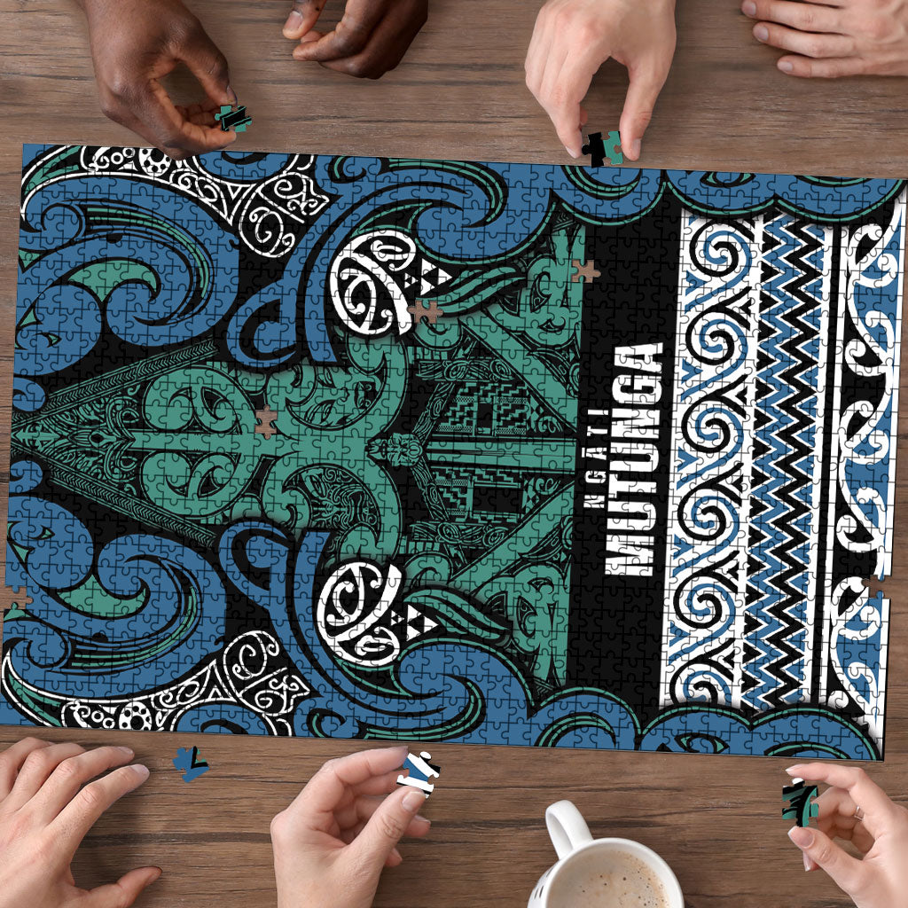 Aotearoa Iwi Ngati Mutunga Puzzle Maori Wharenui House Tribal Pattern LT9 - Polynesian Pride