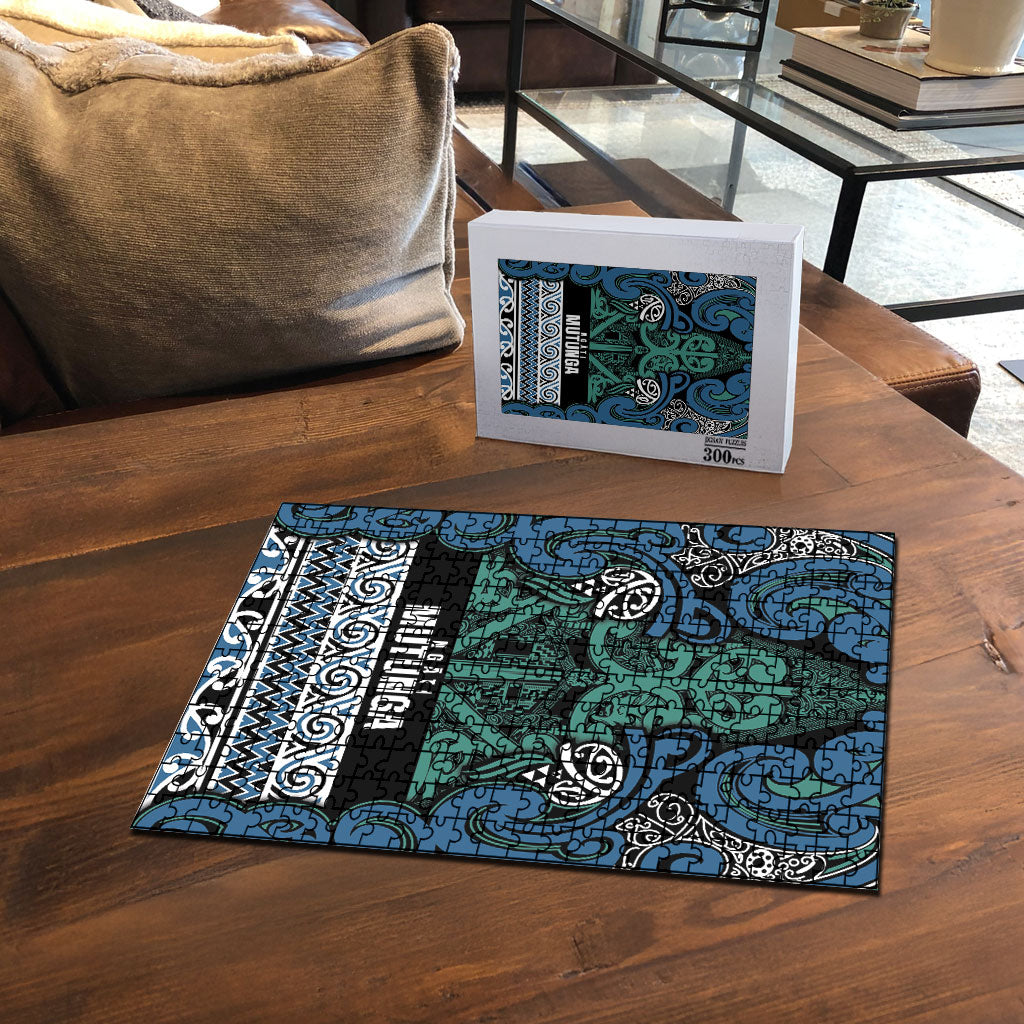 Aotearoa Iwi Ngati Mutunga Puzzle Maori Wharenui House Tribal Pattern LT9 - Polynesian Pride