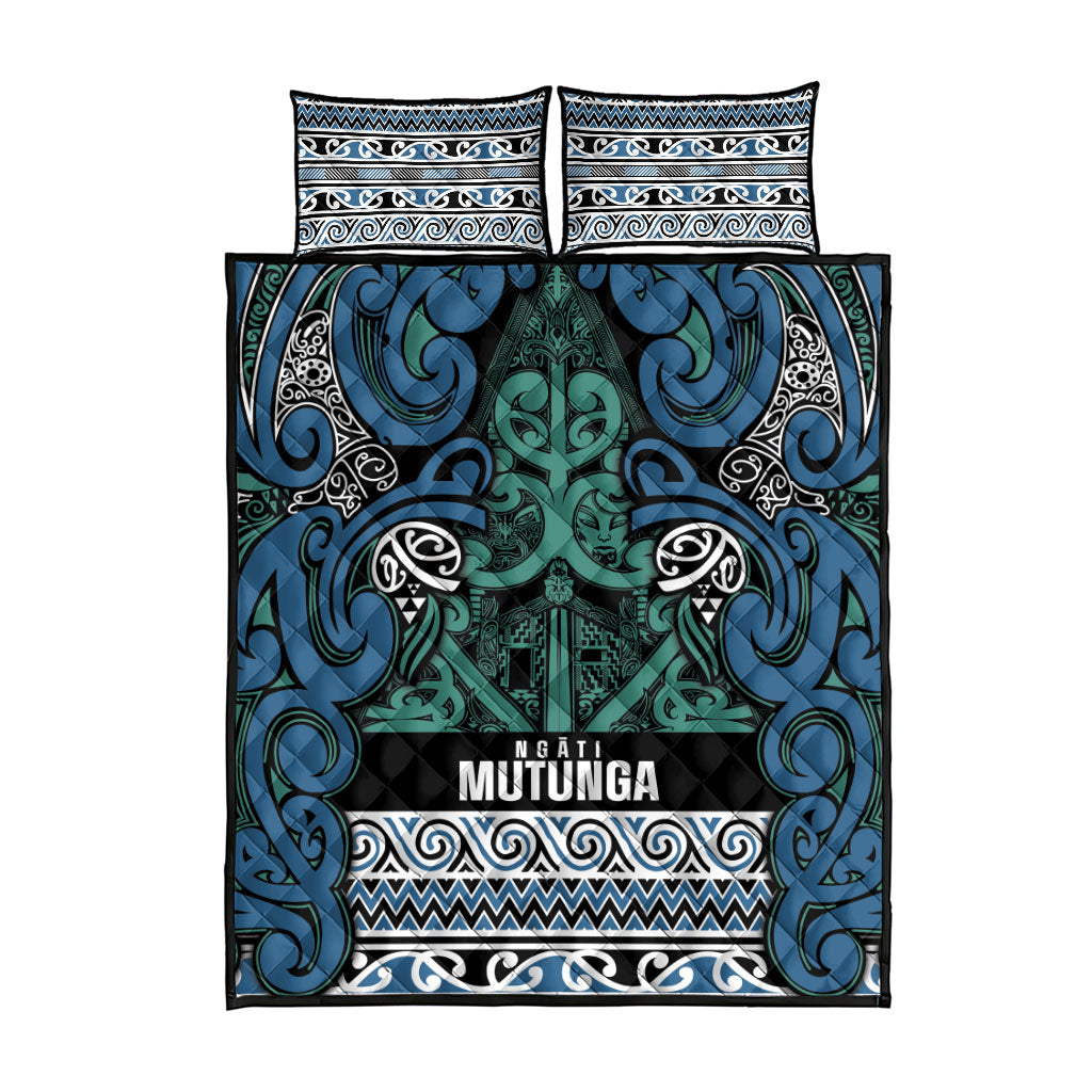 Aotearoa Iwi Ngati Mutunga Quilt Bed Set Maori Wharenui House Tribal Pattern LT9 - Polynesian Pride