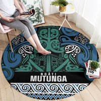 Aotearoa Iwi Ngati Mutunga Round Carpet Maori Wharenui House Tribal Pattern LT9 - Polynesian Pride