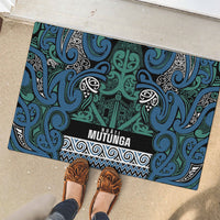 Aotearoa Iwi Ngati Mutunga Rubber Doormat Maori Wharenui House Tribal Pattern LT9 - Polynesian Pride