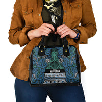 Aotearoa Iwi Ngati Mutunga Shoulder Handbag Maori Wharenui House Tribal Pattern LT9 - Polynesian Pride