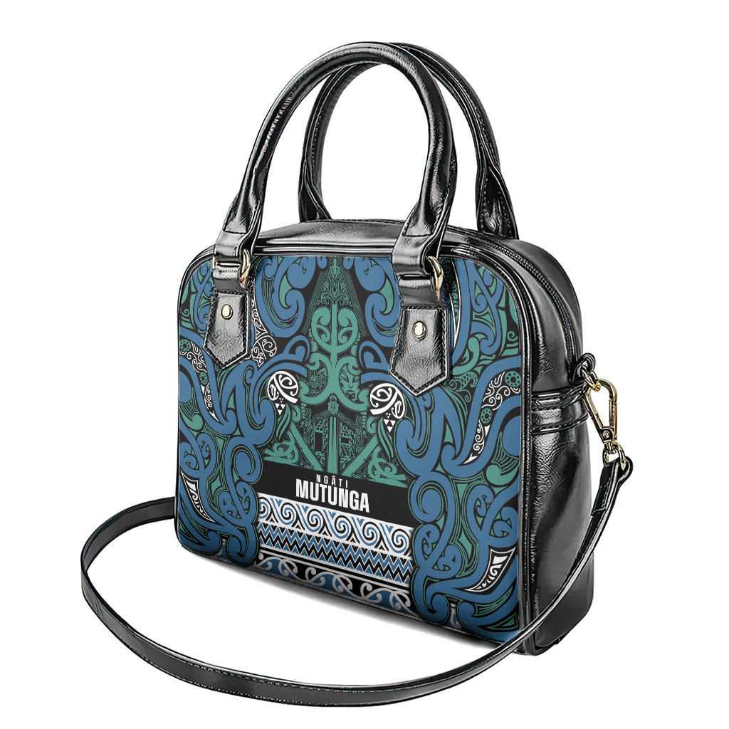Aotearoa Iwi Ngati Mutunga Shoulder Handbag Maori Wharenui House Tribal Pattern LT9 - Polynesian Pride