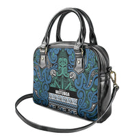 Aotearoa Iwi Ngati Mutunga Shoulder Handbag Maori Wharenui House Tribal Pattern LT9 - Polynesian Pride