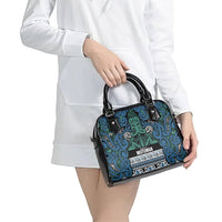 Aotearoa Iwi Ngati Mutunga Shoulder Handbag Maori Wharenui House Tribal Pattern LT9 - Polynesian Pride