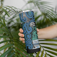Aotearoa Iwi Ngati Mutunga Skinny Tumbler Maori Wharenui House Tribal Pattern LT9 - Polynesian Pride