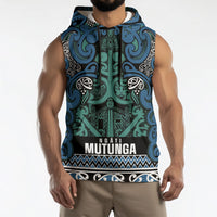 Aotearoa Iwi Ngati Mutunga Sleeveless Hoodie Maori Wharenui House Tribal Pattern LT9 - Polynesian Pride