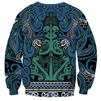 Aotearoa Iwi Ngati Mutunga Sweatshirt Maori Wharenui House Tribal Pattern LT9 - Polynesian Pride