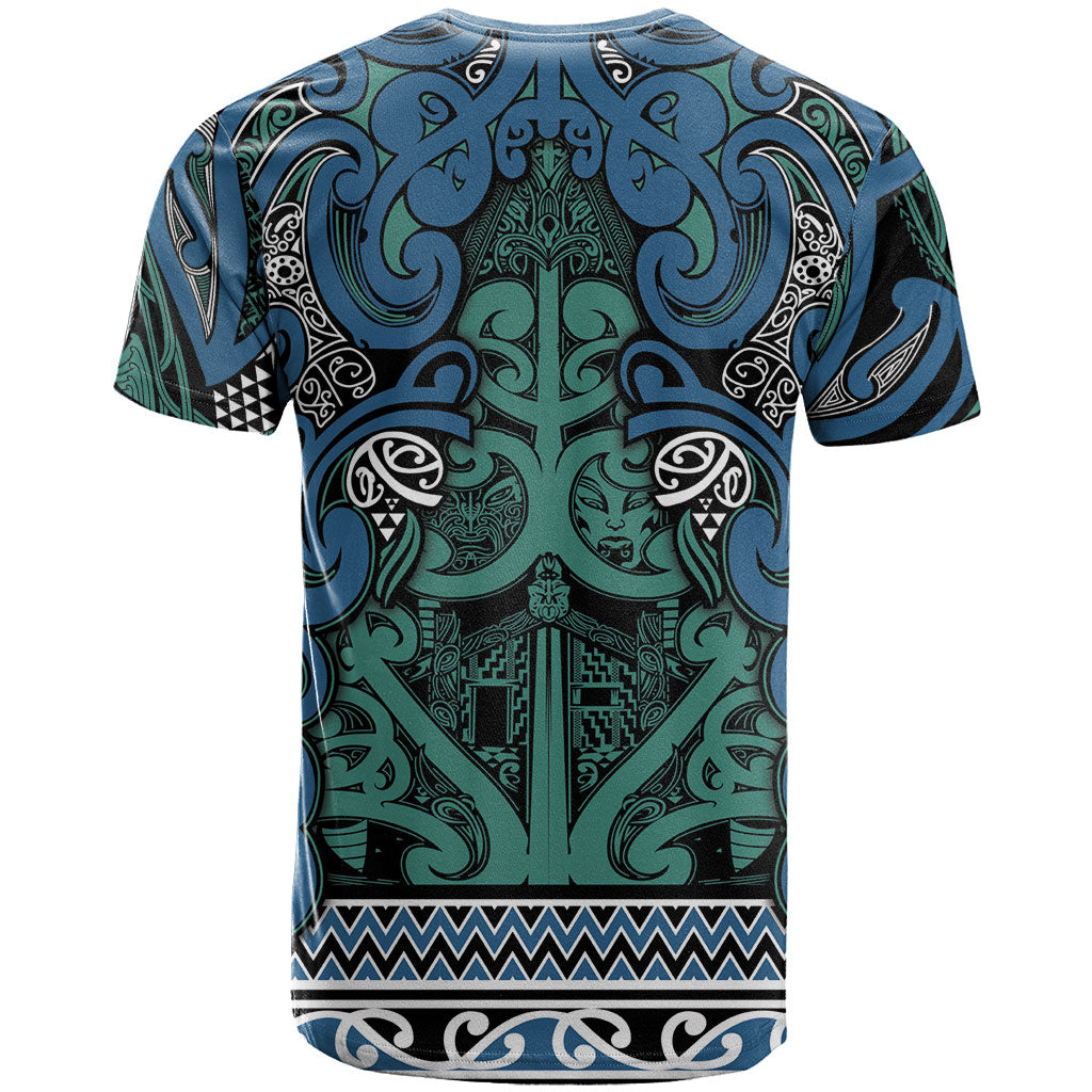 Aotearoa Iwi Ngati Mutunga T Shirt Maori Wharenui House Tribal Pattern LT9 - Polynesian Pride