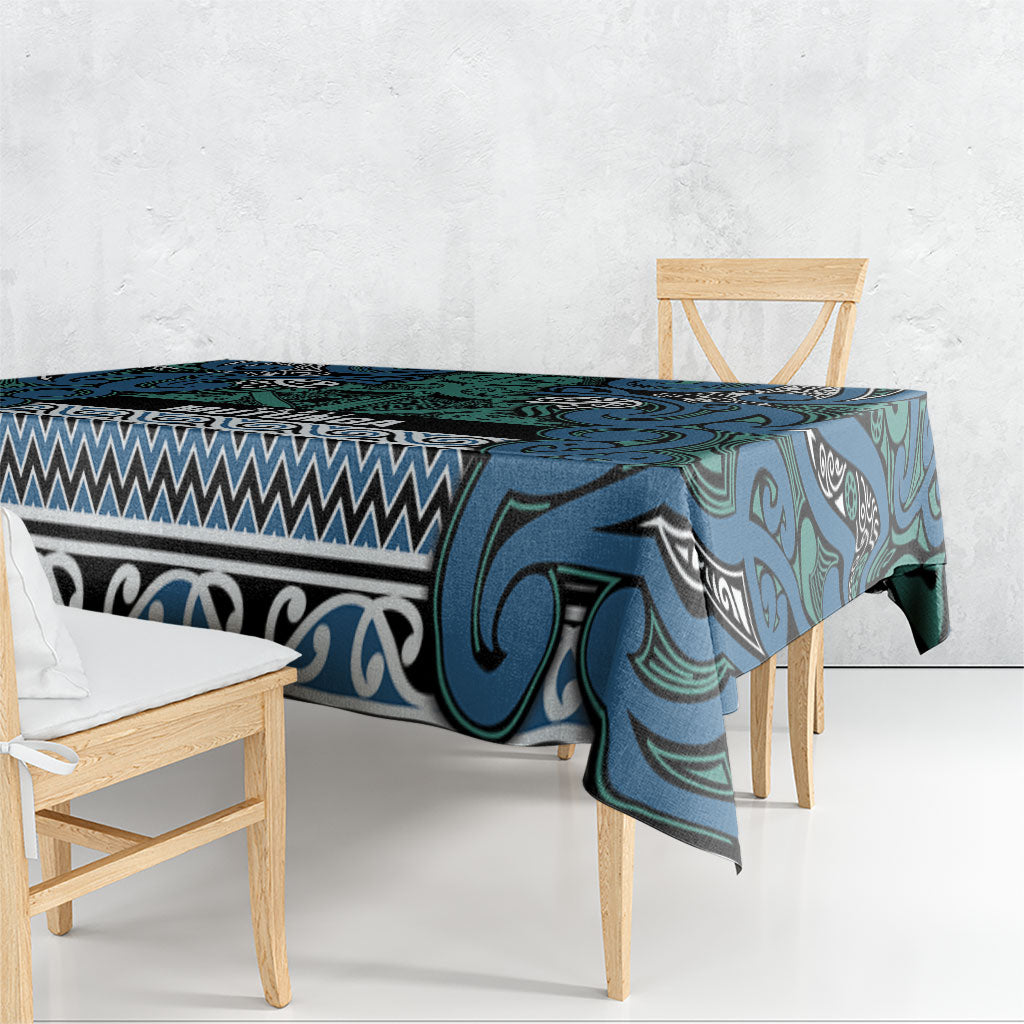 Aotearoa Iwi Ngati Mutunga Tablecloth Maori Wharenui House Tribal Pattern LT9 - Polynesian Pride