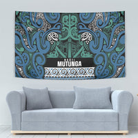 Aotearoa Iwi Ngati Mutunga Tapestry Maori Wharenui House Tribal Pattern LT9 - Polynesian Pride
