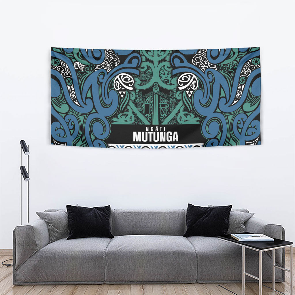 Aotearoa Iwi Ngati Mutunga Tapestry Maori Wharenui House Tribal Pattern LT9 - Polynesian Pride