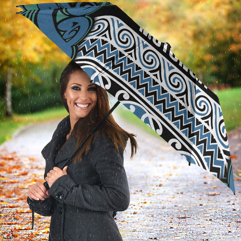 Aotearoa Iwi Ngati Mutunga Umbrella Maori Wharenui House Tribal Pattern LT9 - Polynesian Pride