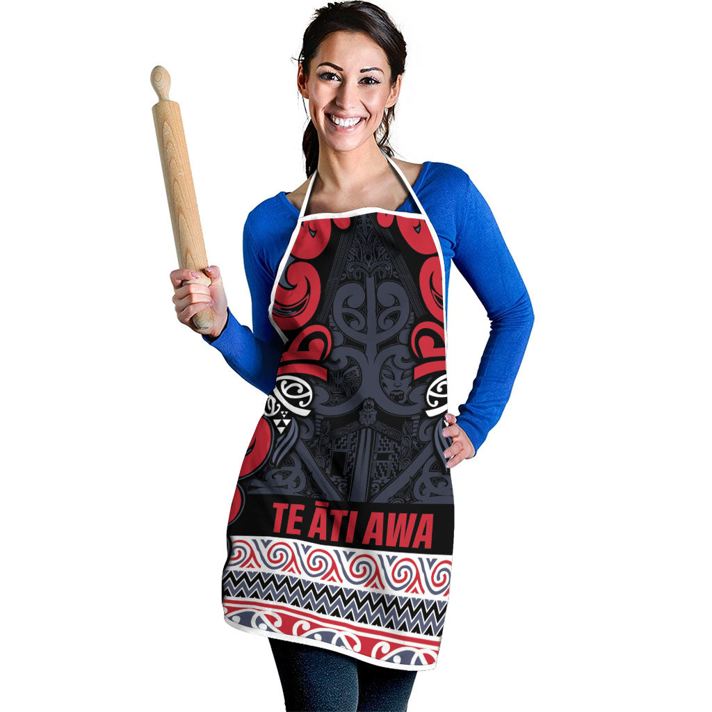 Aotearoa Iwi Te ati Awa Apron Maori Wharenui House Tribal Pattern LT9 - Polynesian Pride