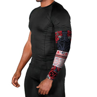 Aotearoa Iwi Te ati Awa Arm Sleeves Maori Wharenui House Tribal Pattern LT9 - Polynesian Pride