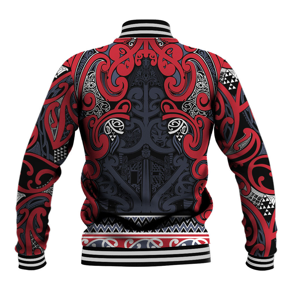 Aotearoa Iwi Te ati Awa Baseball Jacket Maori Wharenui House Tribal Pattern LT9 - Polynesian Pride