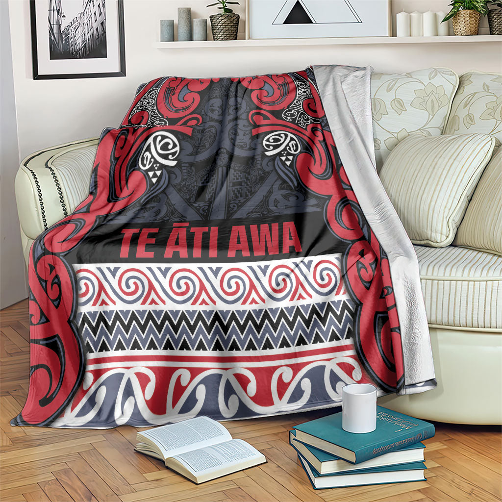 Aotearoa Iwi Te ati Awa Blanket Maori Wharenui House Tribal Pattern