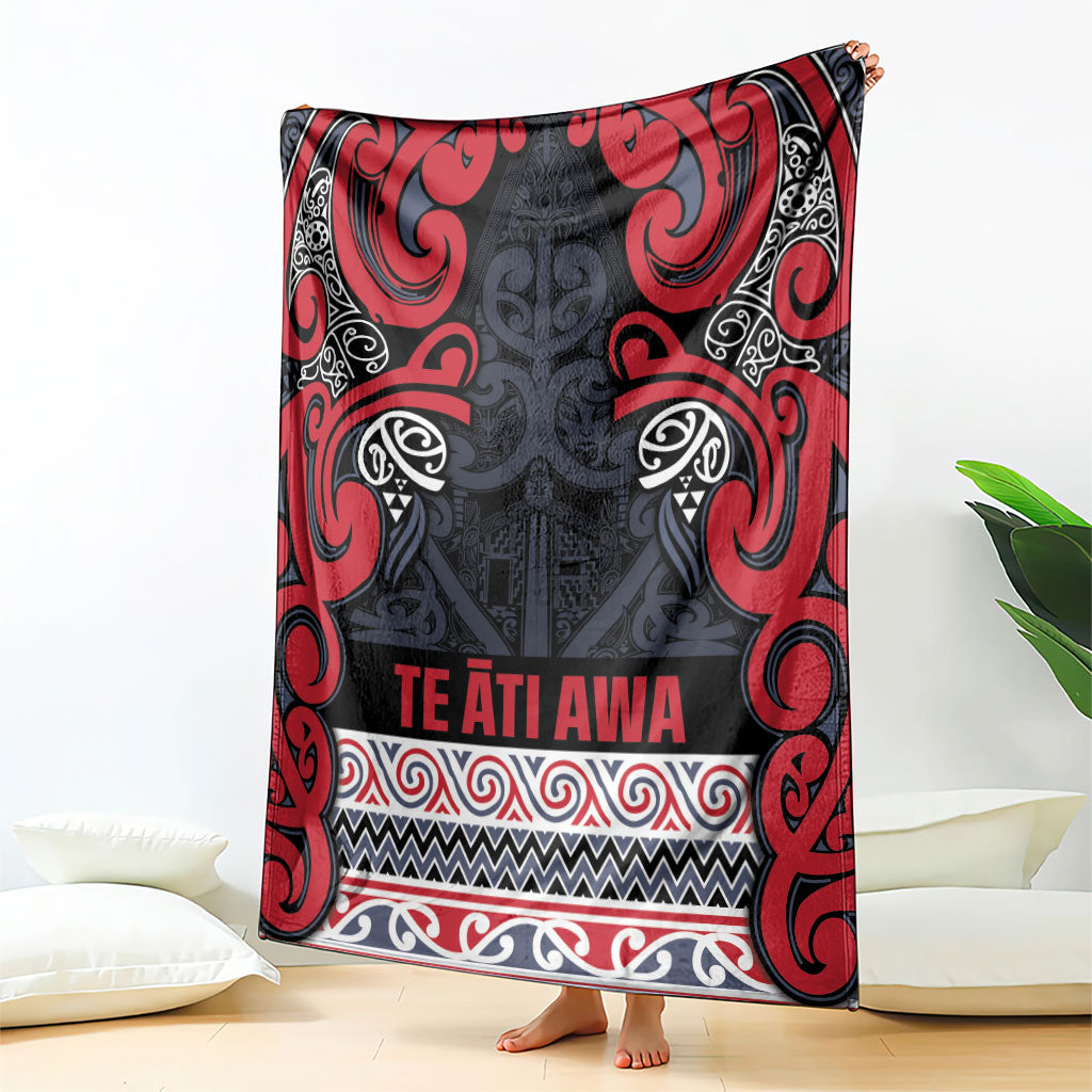 Aotearoa Iwi Te ati Awa Blanket Maori Wharenui House Tribal Pattern LT9 - Polynesian Pride