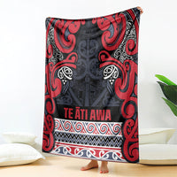 Aotearoa Iwi Te ati Awa Blanket Maori Wharenui House Tribal Pattern LT9 - Polynesian Pride
