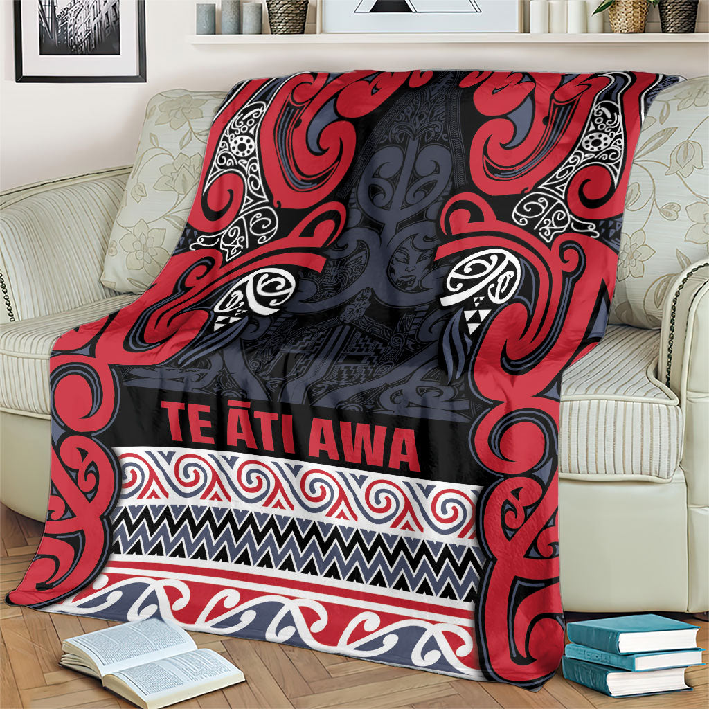 Aotearoa Iwi Te ati Awa Blanket Maori Wharenui House Tribal Pattern LT9 - Polynesian Pride