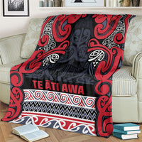 Aotearoa Iwi Te ati Awa Blanket Maori Wharenui House Tribal Pattern LT9 - Polynesian Pride