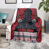 Aotearoa Iwi Te ati Awa Blanket Maori Wharenui House Tribal Pattern LT9 - Polynesian Pride
