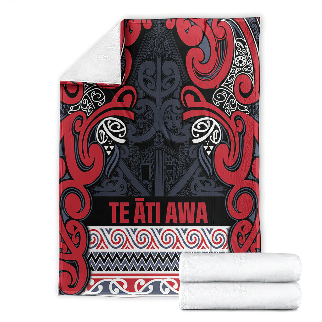 Aotearoa Iwi Te ati Awa Blanket Maori Wharenui House Tribal Pattern LT9 - Polynesian Pride