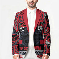 Aotearoa Iwi Te ati Awa Blazer Maori Wharenui House Tribal Pattern LT9 - Polynesian Pride