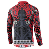 Aotearoa Iwi Te ati Awa Button Sweatshirt Maori Wharenui House Tribal Pattern LT9 - Polynesian Pride