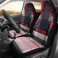 Aotearoa Iwi Te ati Awa Car Seat Cover Maori Wharenui House Tribal Pattern LT9 - Polynesian Pride