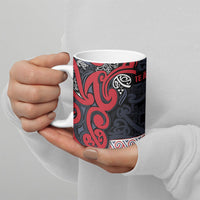 Aotearoa Iwi Te ati Awa Ceramic Mug Maori Wharenui House Tribal Pattern LT9 - Polynesian Pride