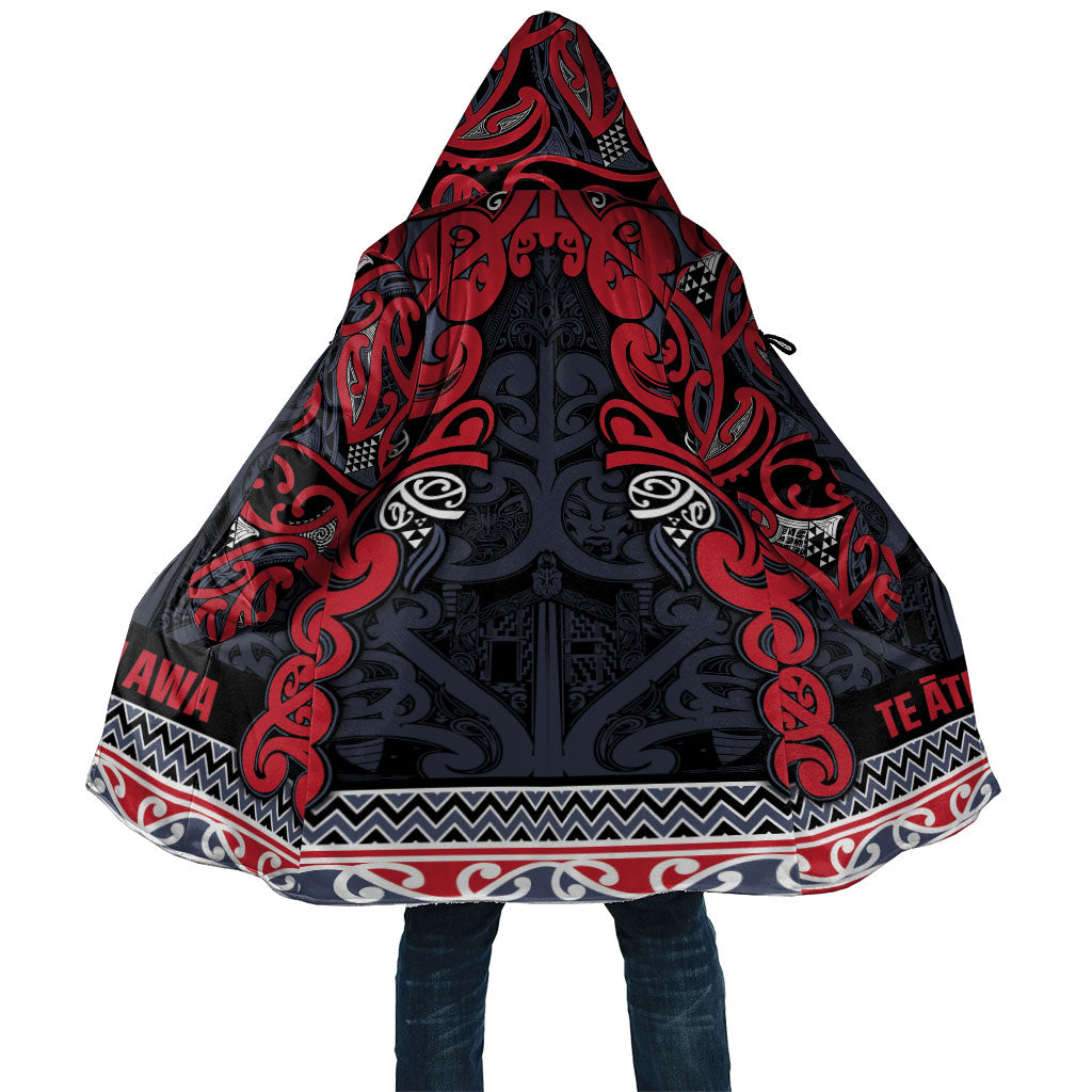 Aotearoa Iwi Te ati Awa Cloak Maori Wharenui House Tribal Pattern LT9 Unisex Bright Red - Polynesian Pride