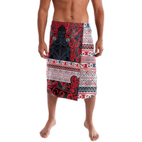 Aotearoa Iwi Te ati Awa Lavalava Maori Wharenui House Tribal Pattern LT9 Bright Red - Polynesian Pride