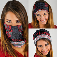 Aotearoa Iwi Te ati Awa Neck Gaiter Maori Wharenui House Tribal Pattern LT9 - Polynesian Pride