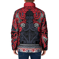 Aotearoa Iwi Te ati Awa Padded Jacket Maori Wharenui House Tribal Pattern LT9 - Polynesian Pride
