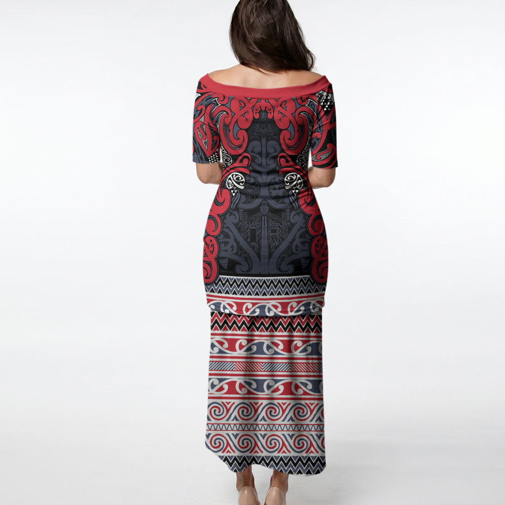 Aotearoa Iwi Te ati Awa Puletasi Maori Wharenui House Tribal Pattern LT9 - Polynesian Pride