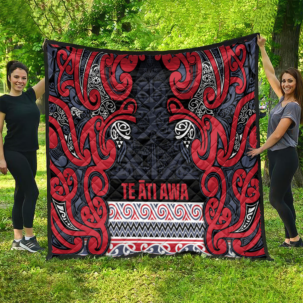 Aotearoa Iwi Te ati Awa Quilt Maori Wharenui House Tribal Pattern LT9 - Polynesian Pride