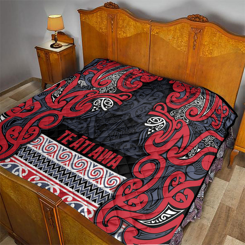 Aotearoa Iwi Te ati Awa Quilt Maori Wharenui House Tribal Pattern LT9 - Polynesian Pride