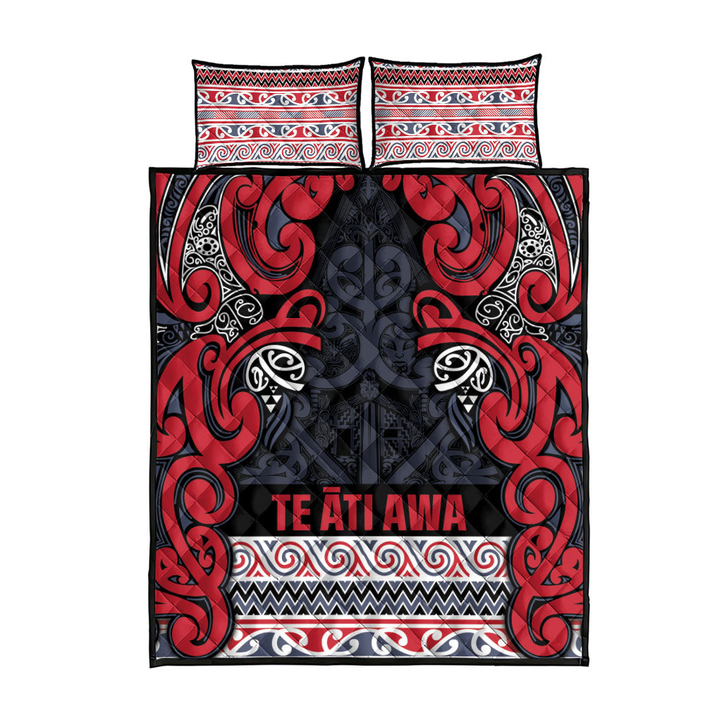 Aotearoa Iwi Te ati Awa Quilt Bed Set Maori Wharenui House Tribal Pattern LT9 - Polynesian Pride