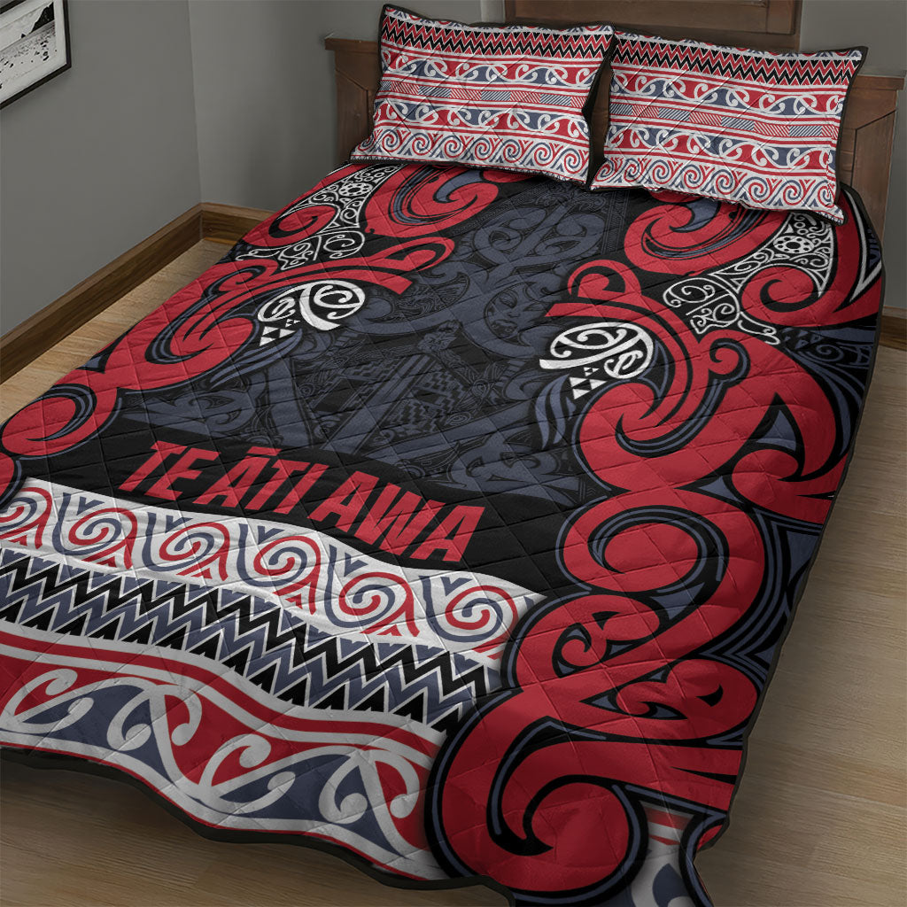 Aotearoa Iwi Te ati Awa Quilt Bed Set Maori Wharenui House Tribal Pattern LT9 - Polynesian Pride