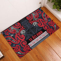 Aotearoa Iwi Te ati Awa Rubber Doormat Maori Wharenui House Tribal Pattern LT9 - Polynesian Pride