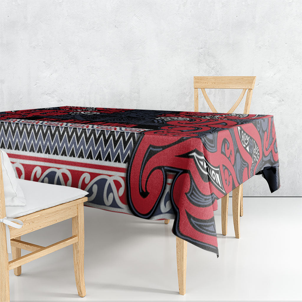 Aotearoa Iwi Te ati Awa Tablecloth Maori Wharenui House Tribal Pattern LT9 - Polynesian Pride